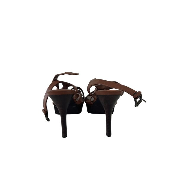 BCBGENERATION Brown Platform Sandals Heels Size 9.5 - Picture 5 of 7